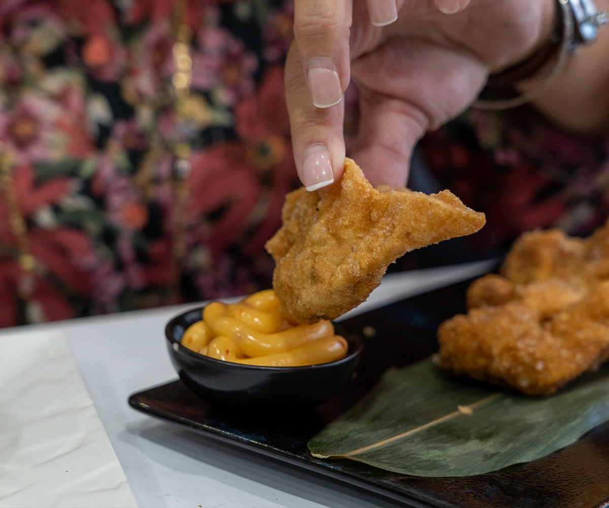Raviolis frit au poulet