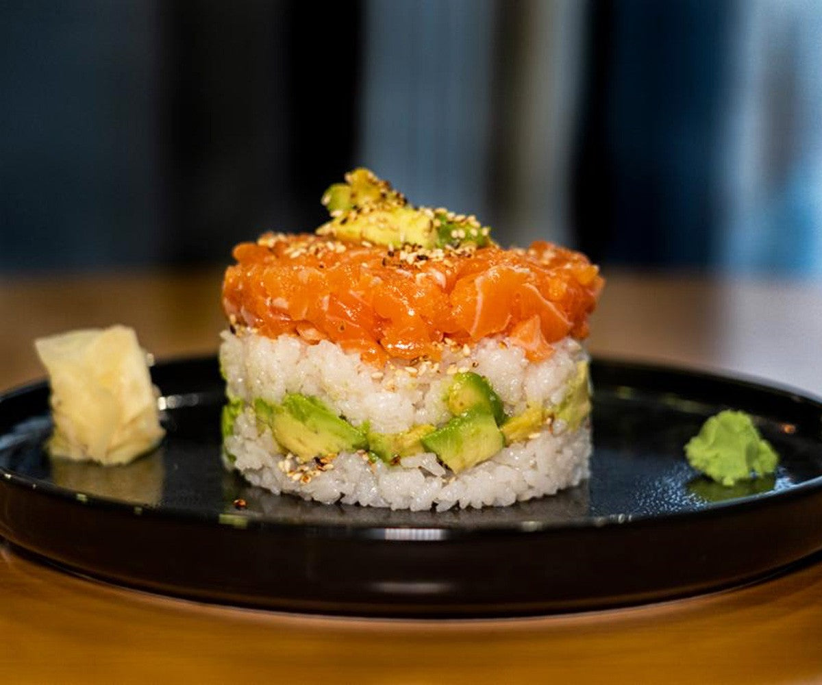 Tartare saumon cru avocat