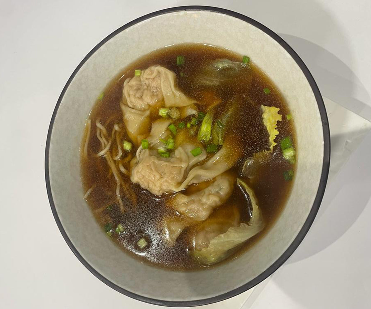 Soupes raviolis au poulet